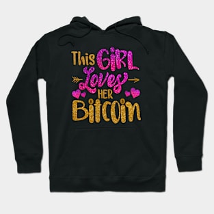 this girl loves her bitcoin Hoodie